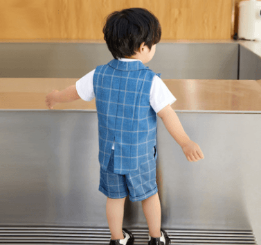 Suit Vest Suit Little Boy Birthday Formal Wear Banquet Clothes Children - Amazitshop