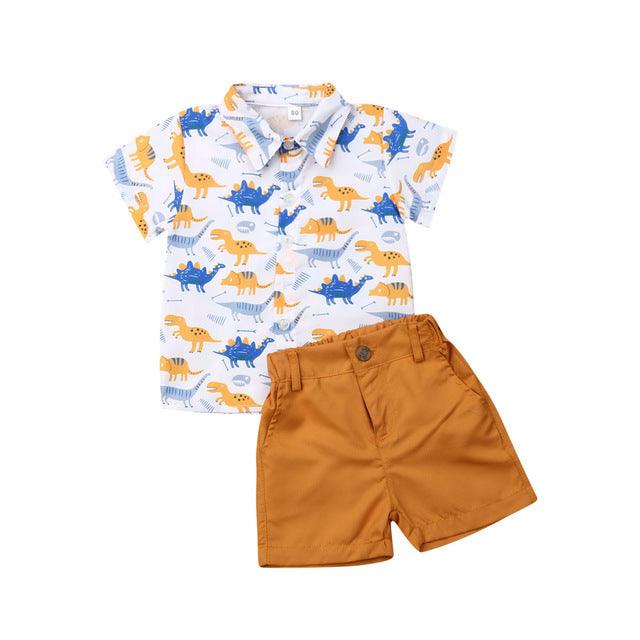 Summer boy T-shirt Shorts Kids Sets - Amazitshop