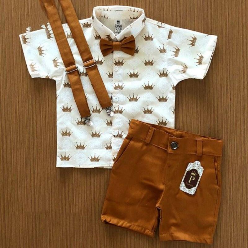 Summer boy T-shirt Shorts Kids Sets - Amazitshop