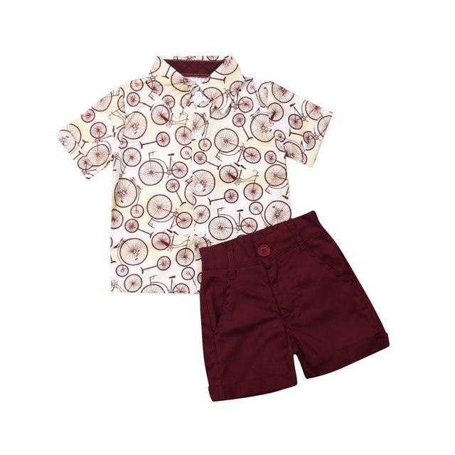 Summer boy T-shirt Shorts Kids Sets - Amazitshop