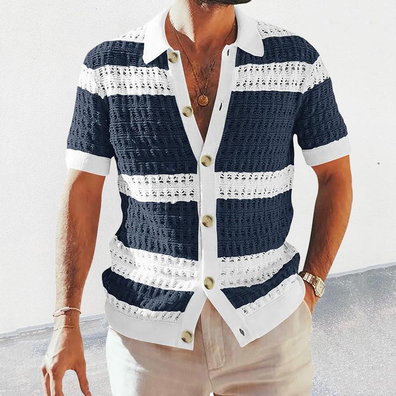 Summer Collar Shirts Men Casual Formal - Amazitshop