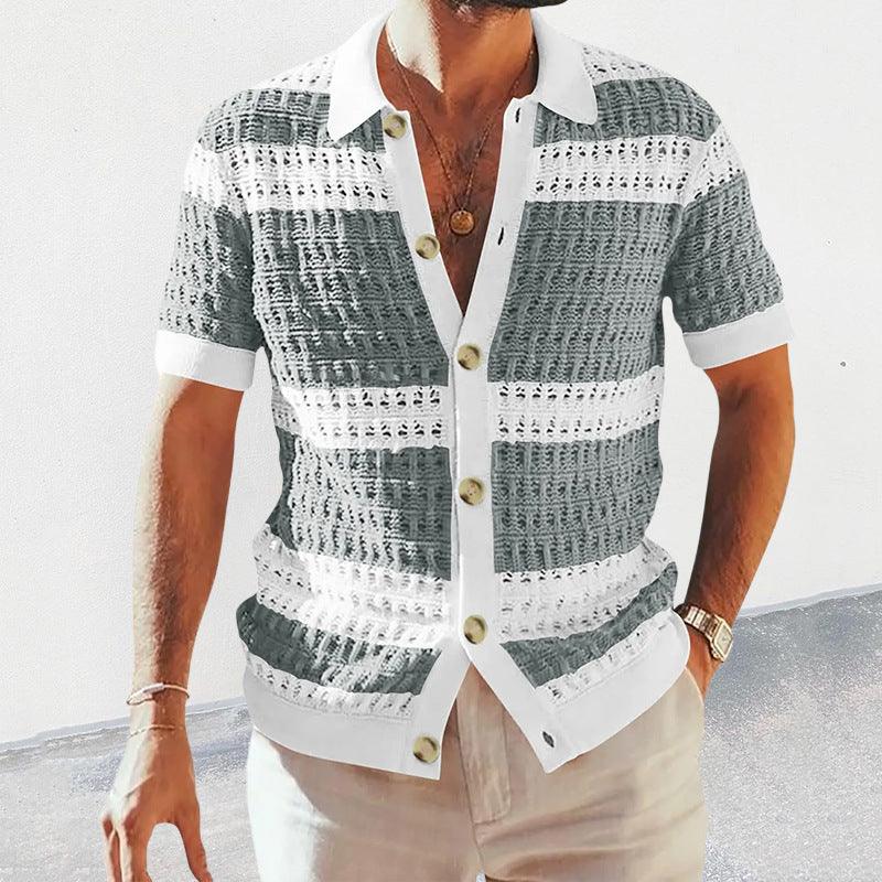 Summer Collar Shirts Men Casual Formal - Amazitshop