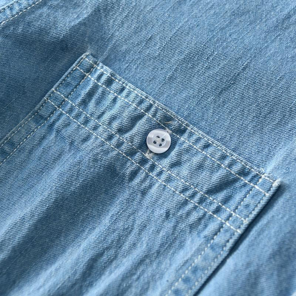 Summer Cotton Denim Shirt Coat For Men - Amazitshop