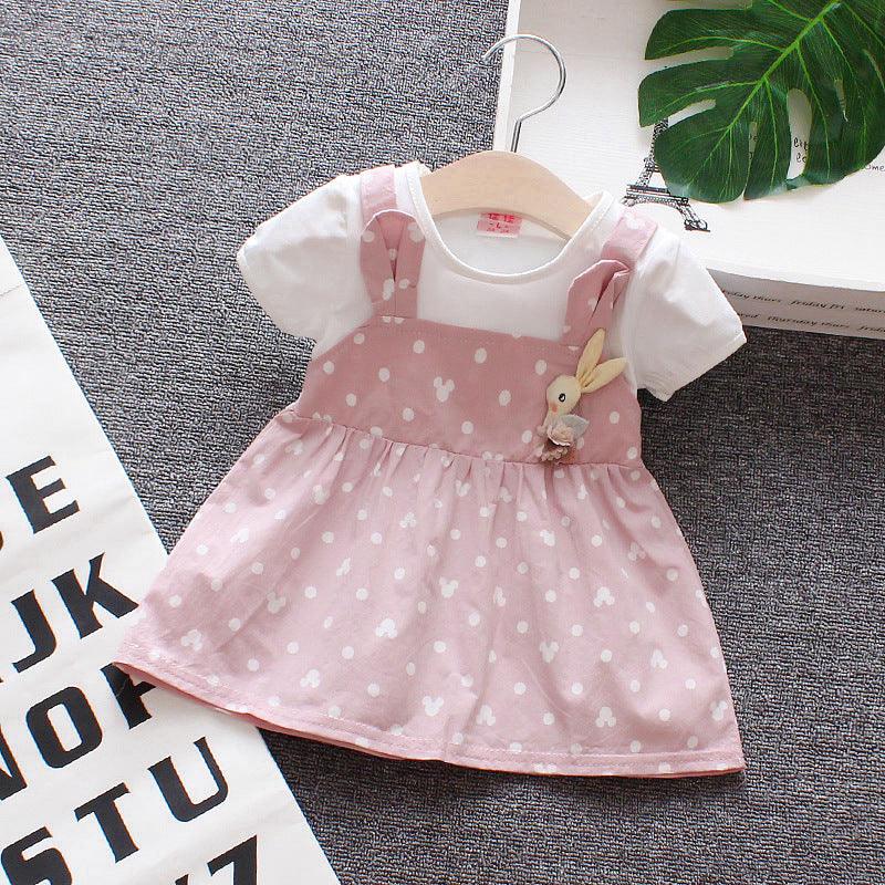 Summer Cute Cartoon Baby Princess Birthday Party Mesh Dresses - Amazitshop