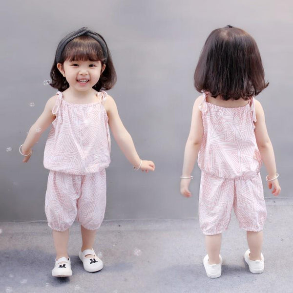 Summer Girl Camisole Kids Two Piece Set - Amazitshop