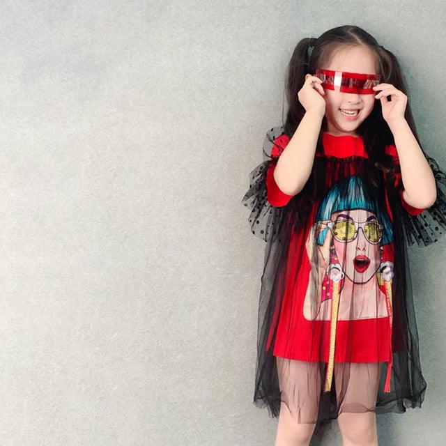 Summer Girls T Shirt Baby Long Tee Kids Tops Children Street - Amazitshop