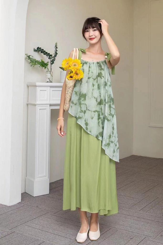 Summer New French Minority Design Embroidered Sweet Gentle Sling Dress Women - Amazitshop