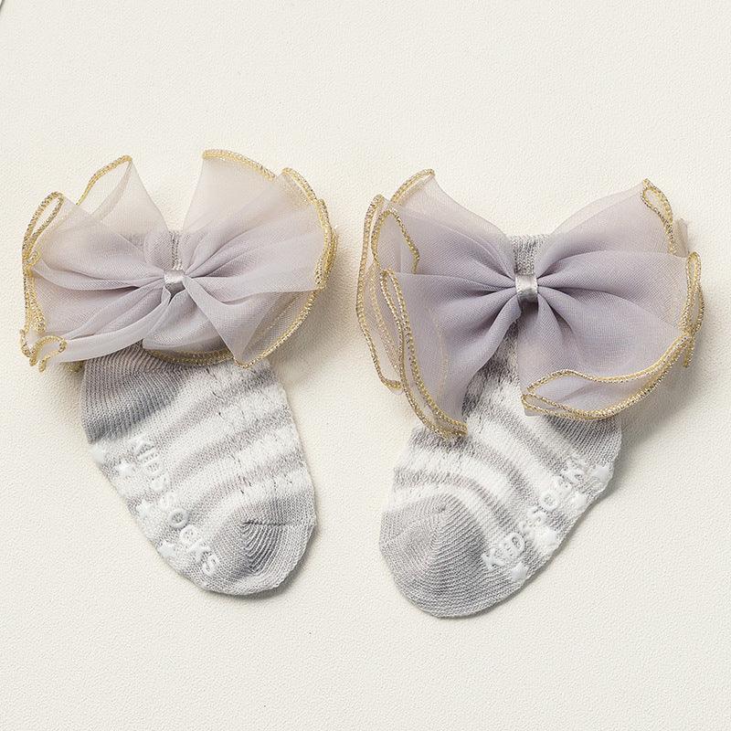 Summer Newborns 0 - 6 - 12 Months Bowknot Cotton Socks - Amazitshop