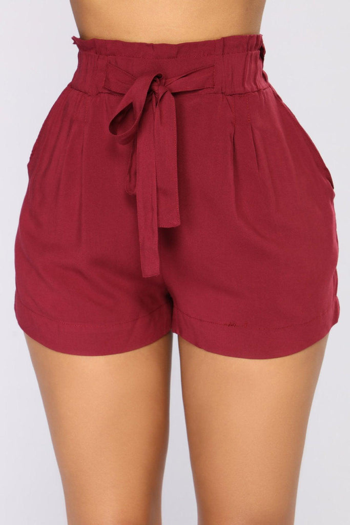 Summer Ruffled A - line Shorts Beach Pants - Amazitshop