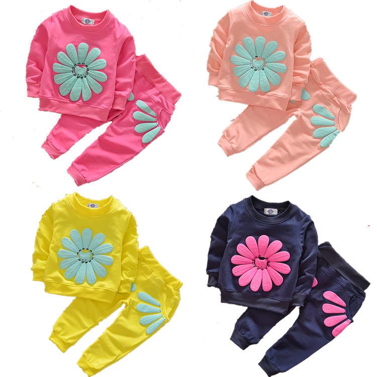 Sun flower flowers children's clothing - Amazitshop