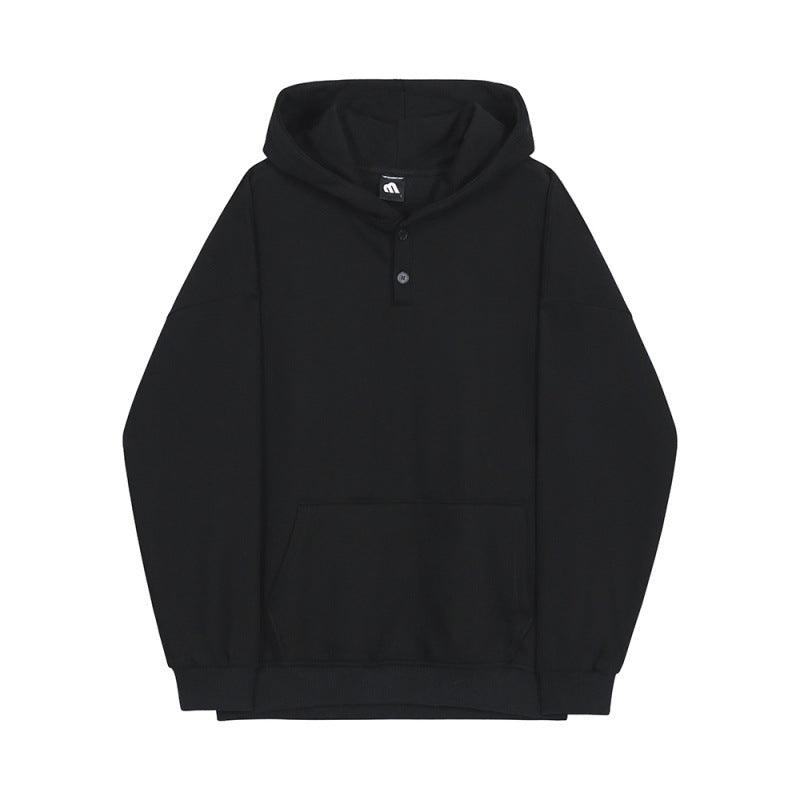 Sweater Men's Hooded Fall Solid Color Hoodie Loose Student Shirt - Amazitshop