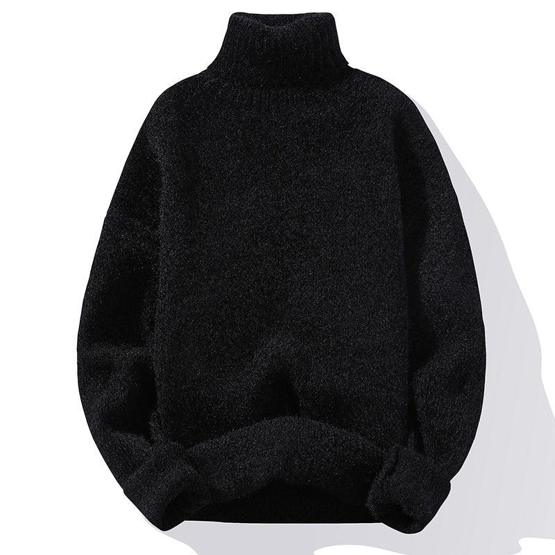 Sweater Soft Sweater Men's Slim - fit Thickened Pullover Bottoming Shirt - Amazitshop
