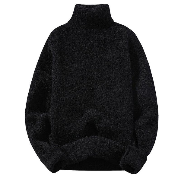 Sweater Soft Sweater Men's Slim - fit Thickened Pullover Bottoming Shirt - Amazitshop