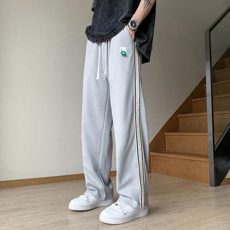Sweatpants Men's Striped Fashion Straight Loose - Amazitshop