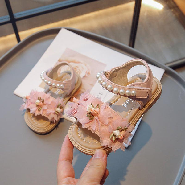 Sweet Flowers Kids Sandals Girls Versatile Soft Toddler Shoes - Amazitshop