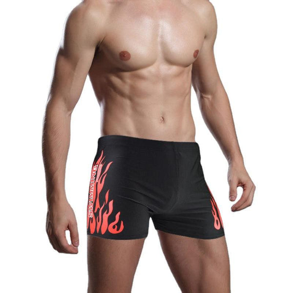 Swimming Trunks Swimwear New Style Men's Swimwear Flame Swimming Trunks - Amazitshop