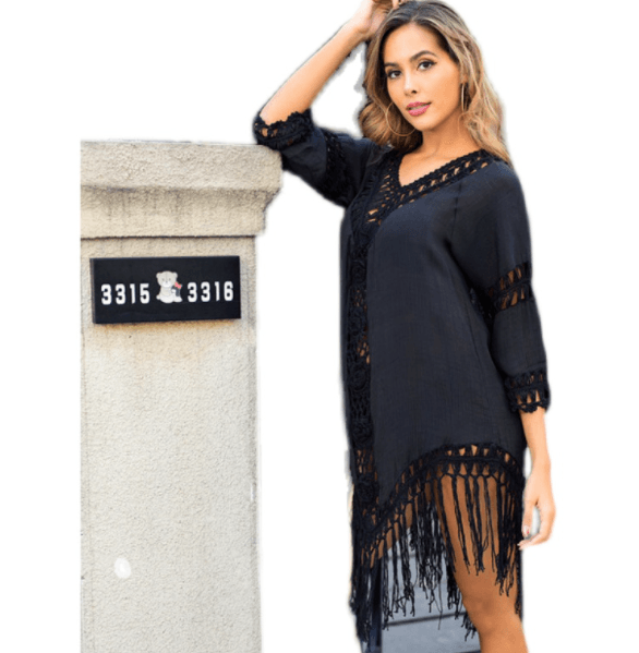 Swimsuit Top Dress Ladies Bikini Beach Cover Up Beachwear - Amazitshop