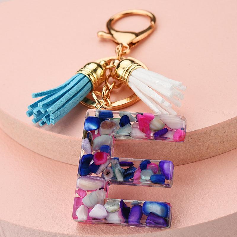 Symphony Letter Keychain Personalized Schoolbag Pendant - Amazitshop