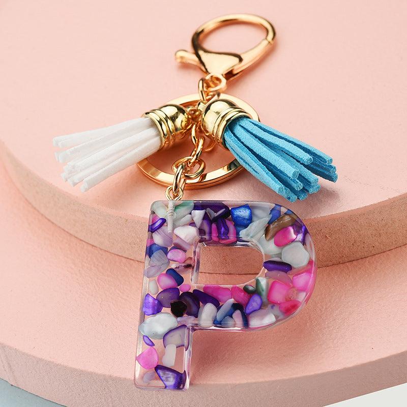 Symphony Letter Keychain Personalized Schoolbag Pendant - Amazitshop