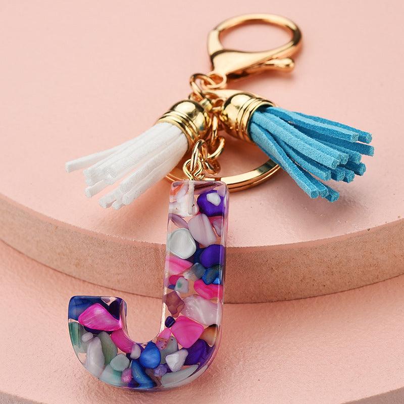 Symphony Letter Keychain Personalized Schoolbag Pendant - Amazitshop