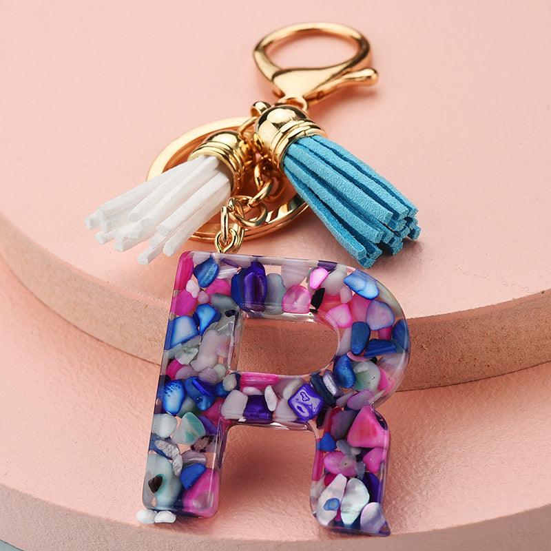 Symphony Letter Keychain Personalized Schoolbag Pendant - Amazitshop