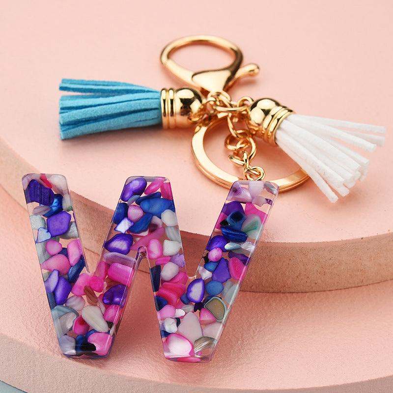 Symphony Letter Keychain Personalized Schoolbag Pendant - Amazitshop