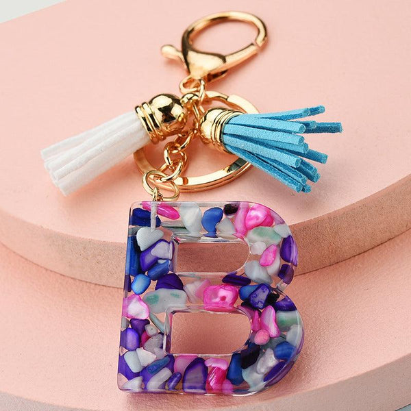 Symphony Letter Keychain Personalized Schoolbag Pendant - Amazitshop