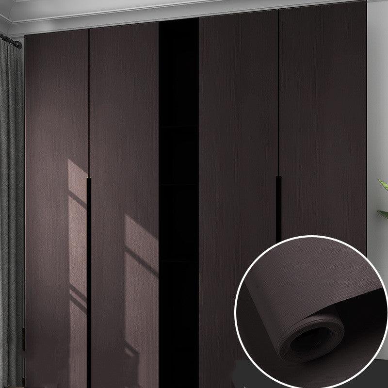 Table Wardrobe Room Door Cabinet Self - adhesive Wood Grain Wallpaper - Amazitshop
