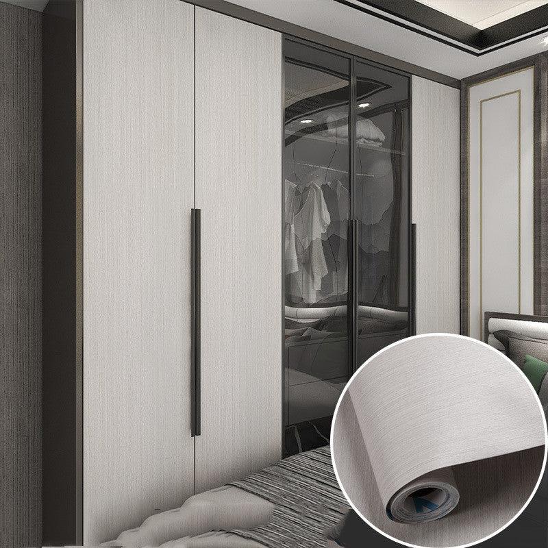 Table Wardrobe Room Door Cabinet Self - adhesive Wood Grain Wallpaper - Amazitshop