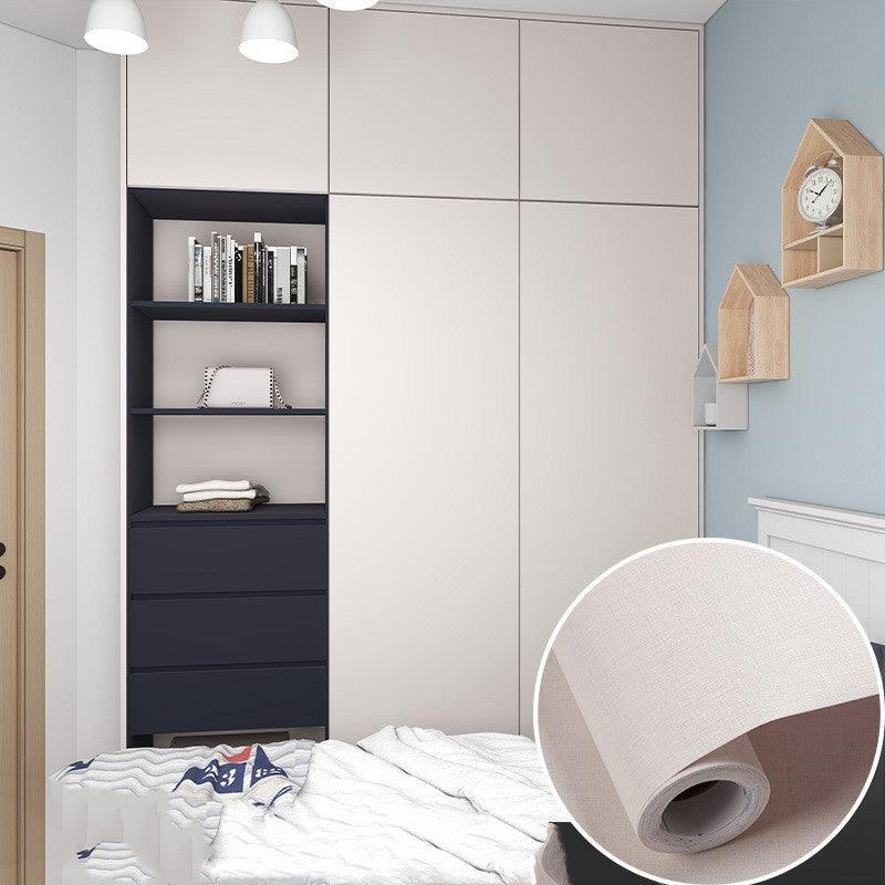 Table Wardrobe Room Door Cabinet Self - adhesive Wood Grain Wallpaper - Amazitshop