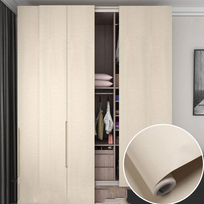 Table Wardrobe Room Door Cabinet Self - adhesive Wood Grain Wallpaper - Amazitshop