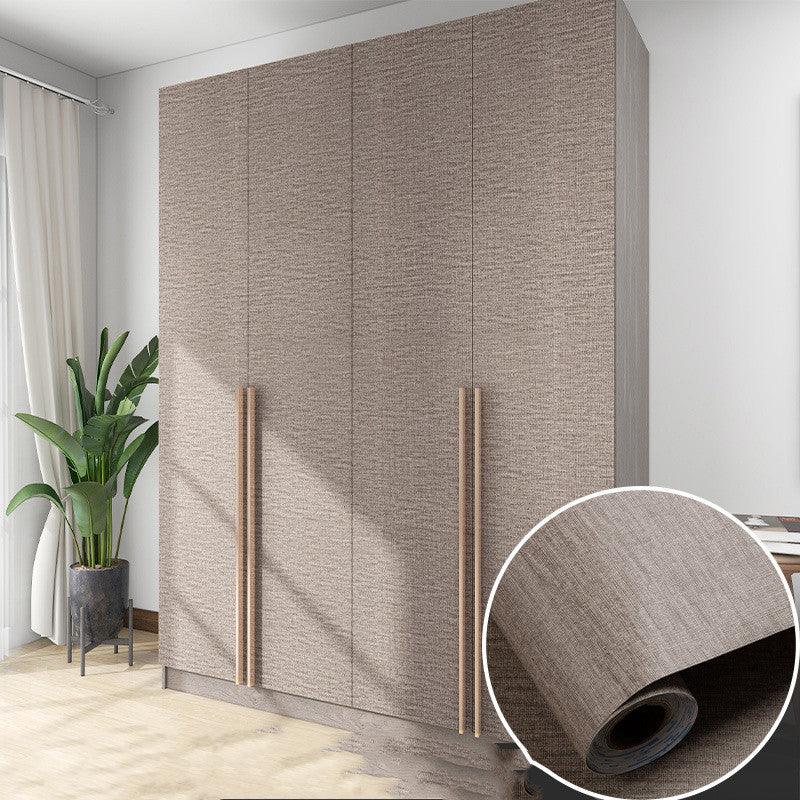 Table Wardrobe Room Door Cabinet Self - adhesive Wood Grain Wallpaper - Amazitshop