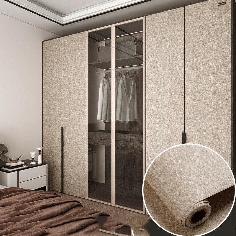 Table Wardrobe Room Door Cabinet Self - adhesive Wood Grain Wallpaper - Amazitshop
