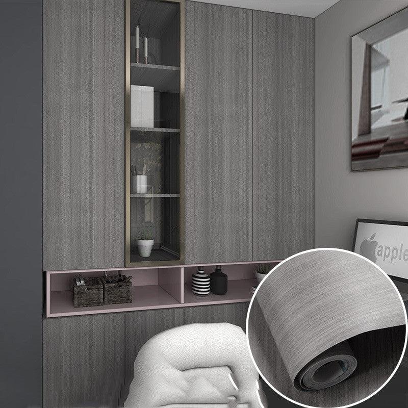 Table Wardrobe Room Door Cabinet Self - adhesive Wood Grain Wallpaper - Amazitshop
