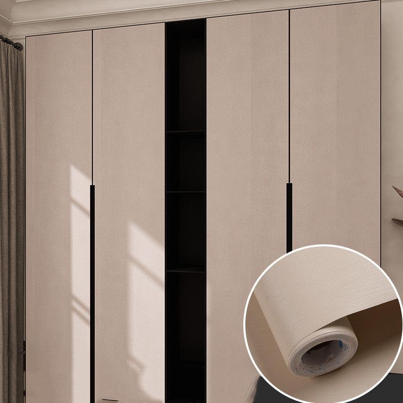 Table Wardrobe Room Door Cabinet Self - adhesive Wood Grain Wallpaper - Amazitshop