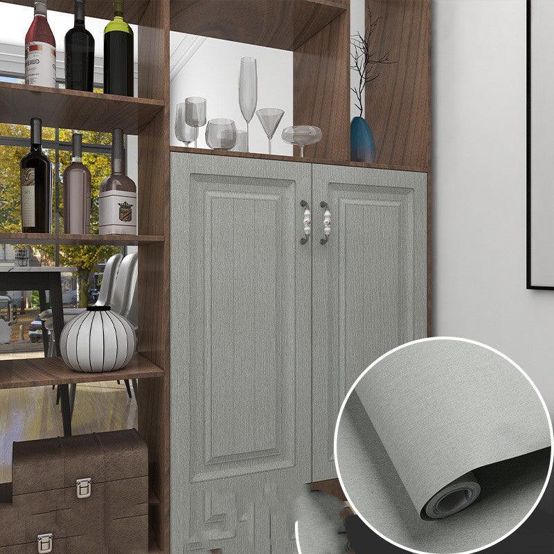 Table Wardrobe Room Door Cabinet Self - adhesive Wood Grain Wallpaper - Amazitshop