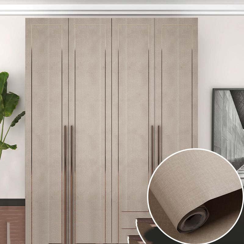 Table Wardrobe Room Door Cabinet Self - adhesive Wood Grain Wallpaper - Amazitshop