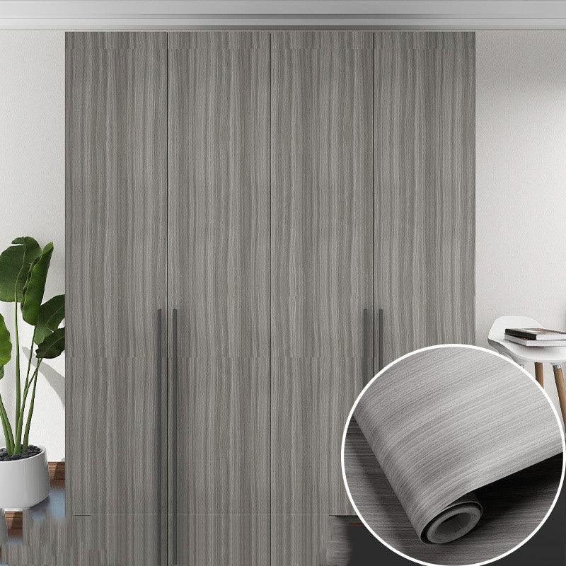 Table Wardrobe Room Door Cabinet Self - adhesive Wood Grain Wallpaper - Amazitshop