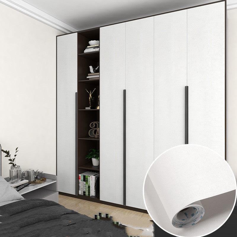 Table Wardrobe Room Door Cabinet Self - adhesive Wood Grain Wallpaper - Amazitshop