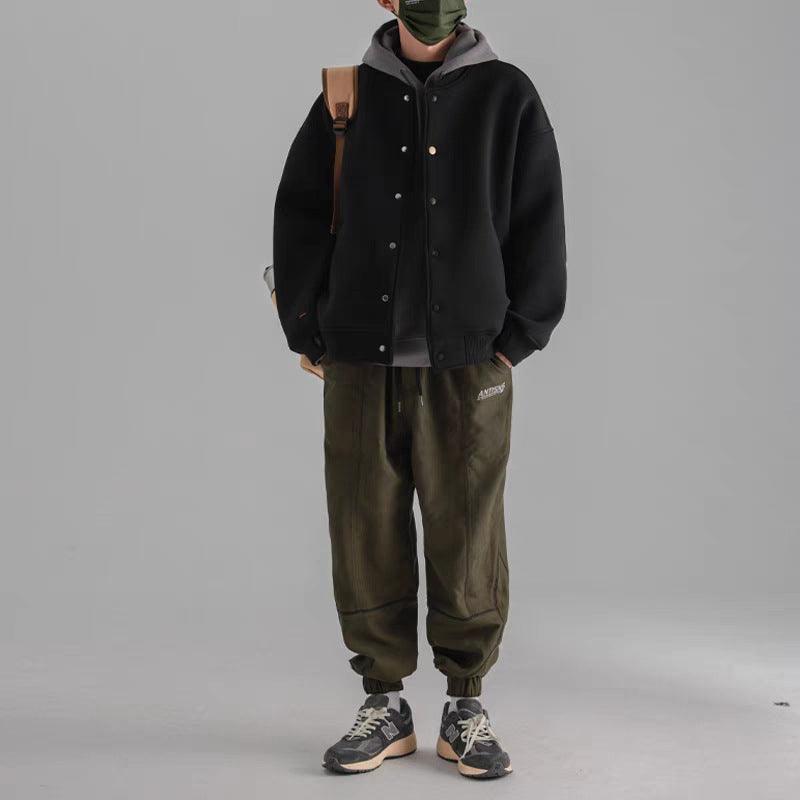 Thick Baseball Uniform Coat For Boys Loose - Amazitshop