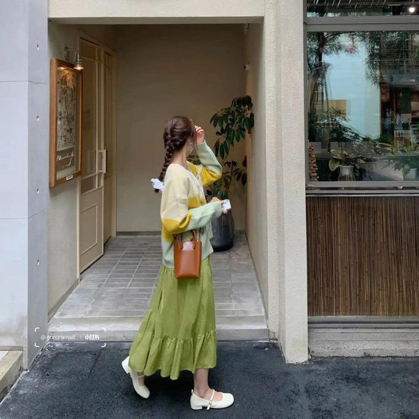 Thin Knitted Cardigan V - neck - Amazitshop