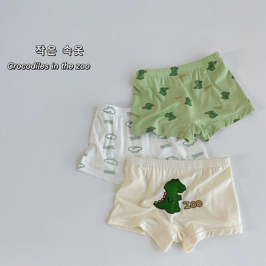 Three - piece Set Children's Underwear Modal Printing Baby Kindergarten Boxer Shorts - Amazitshop