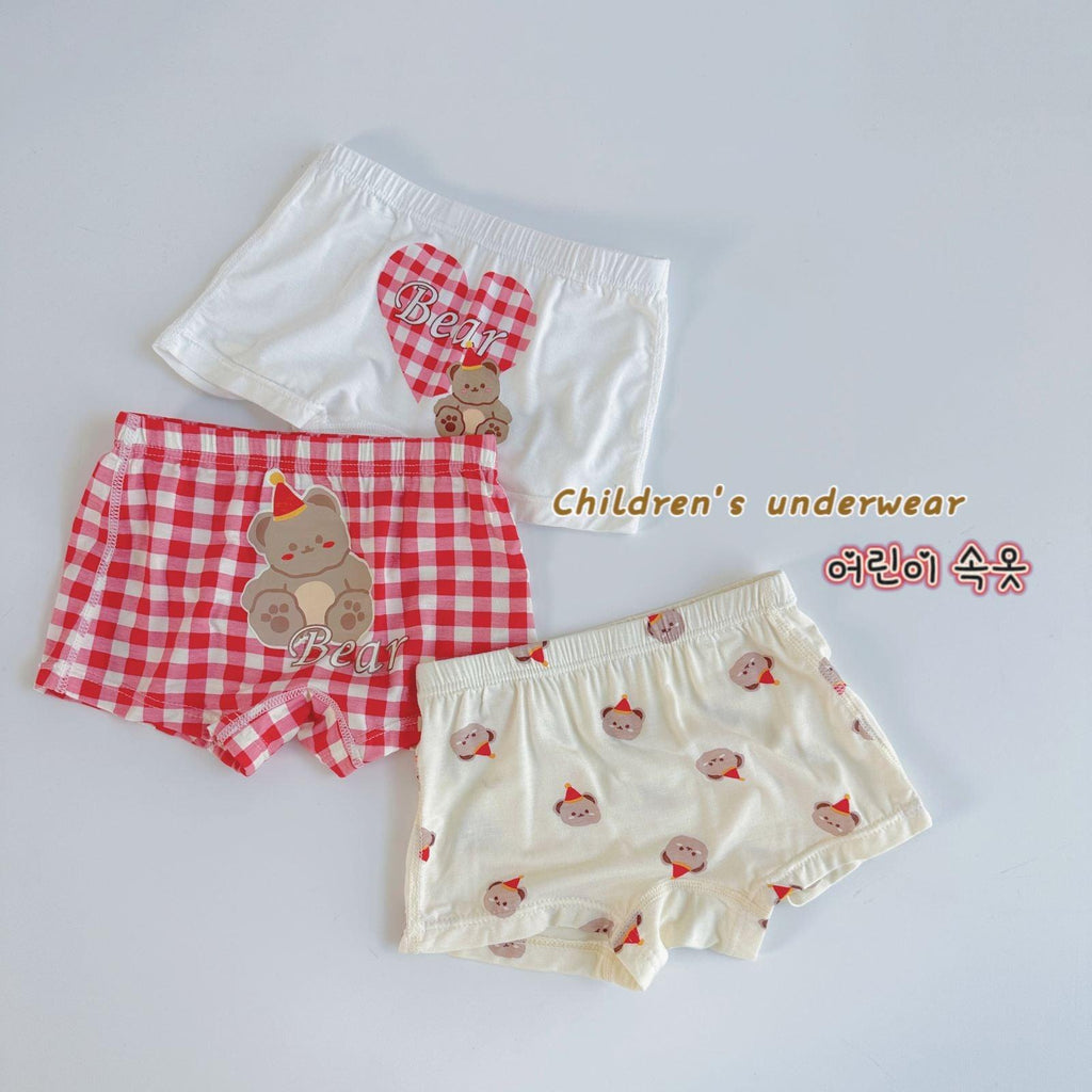 Three - piece Set Children's Underwear Modal Printing Baby Kindergarten Boxer Shorts - Amazitshop