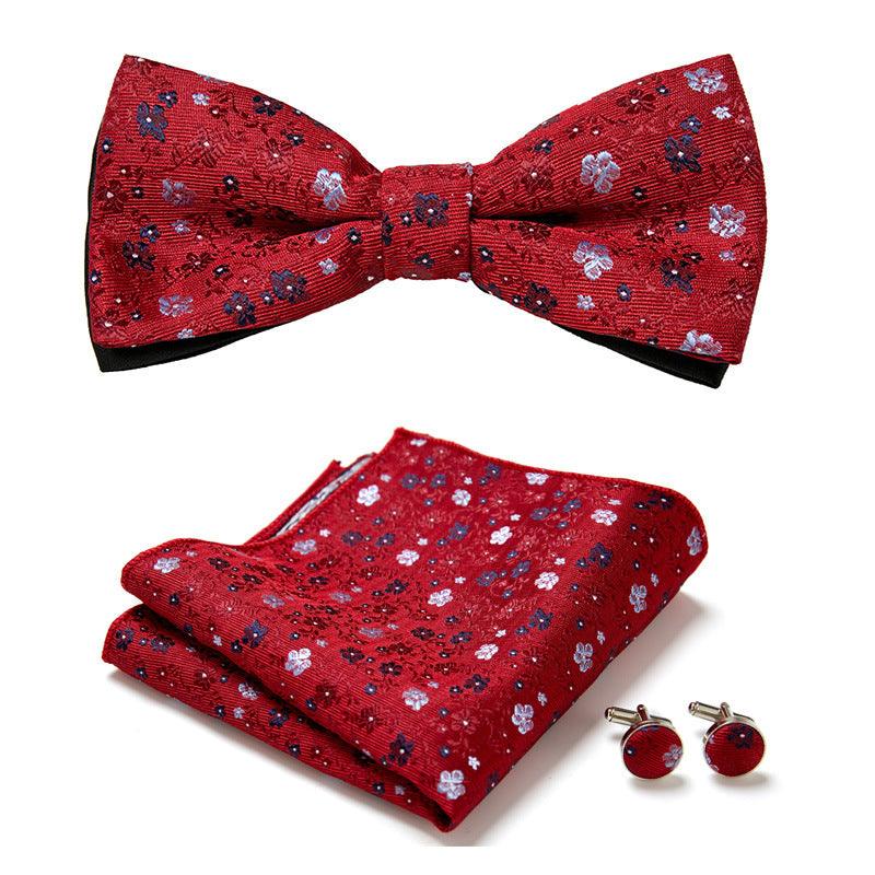 Three Piece Set Of Stylish Bow Ties - Amazitshop