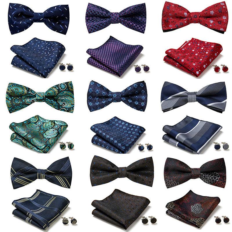 Three Piece Set Of Stylish Bow Ties - Amazitshop