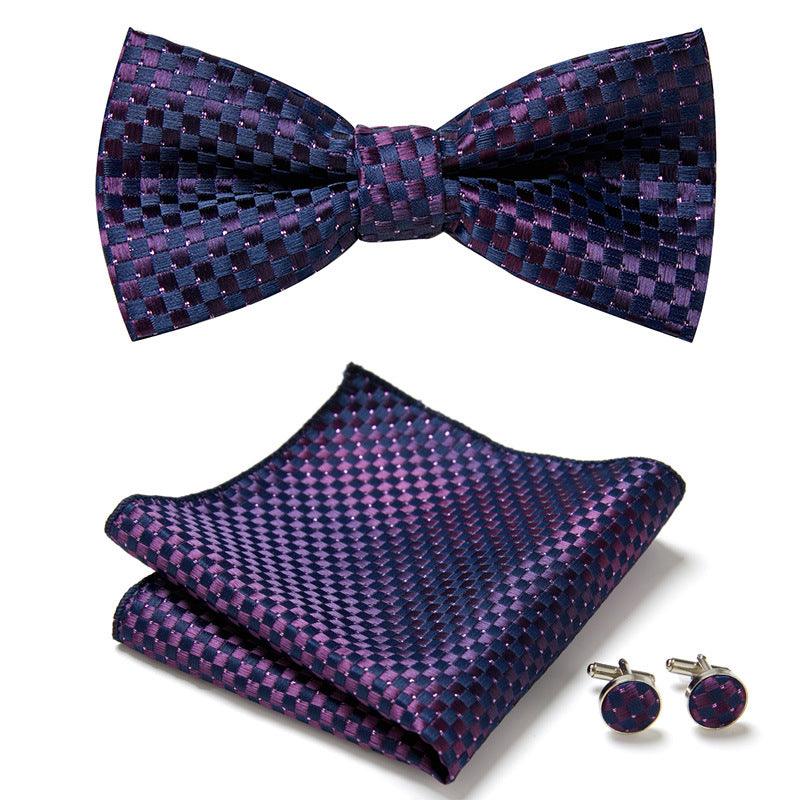 Three Piece Set Of Stylish Bow Ties - Amazitshop