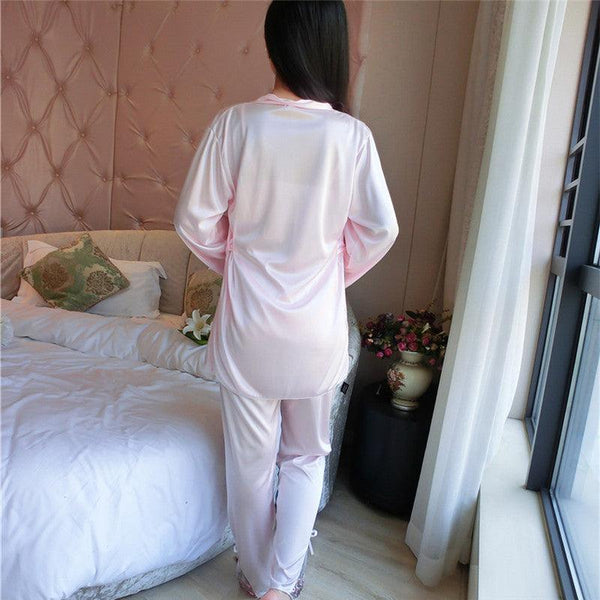 Three pieces of sexy robe with suspender - Amazitshop