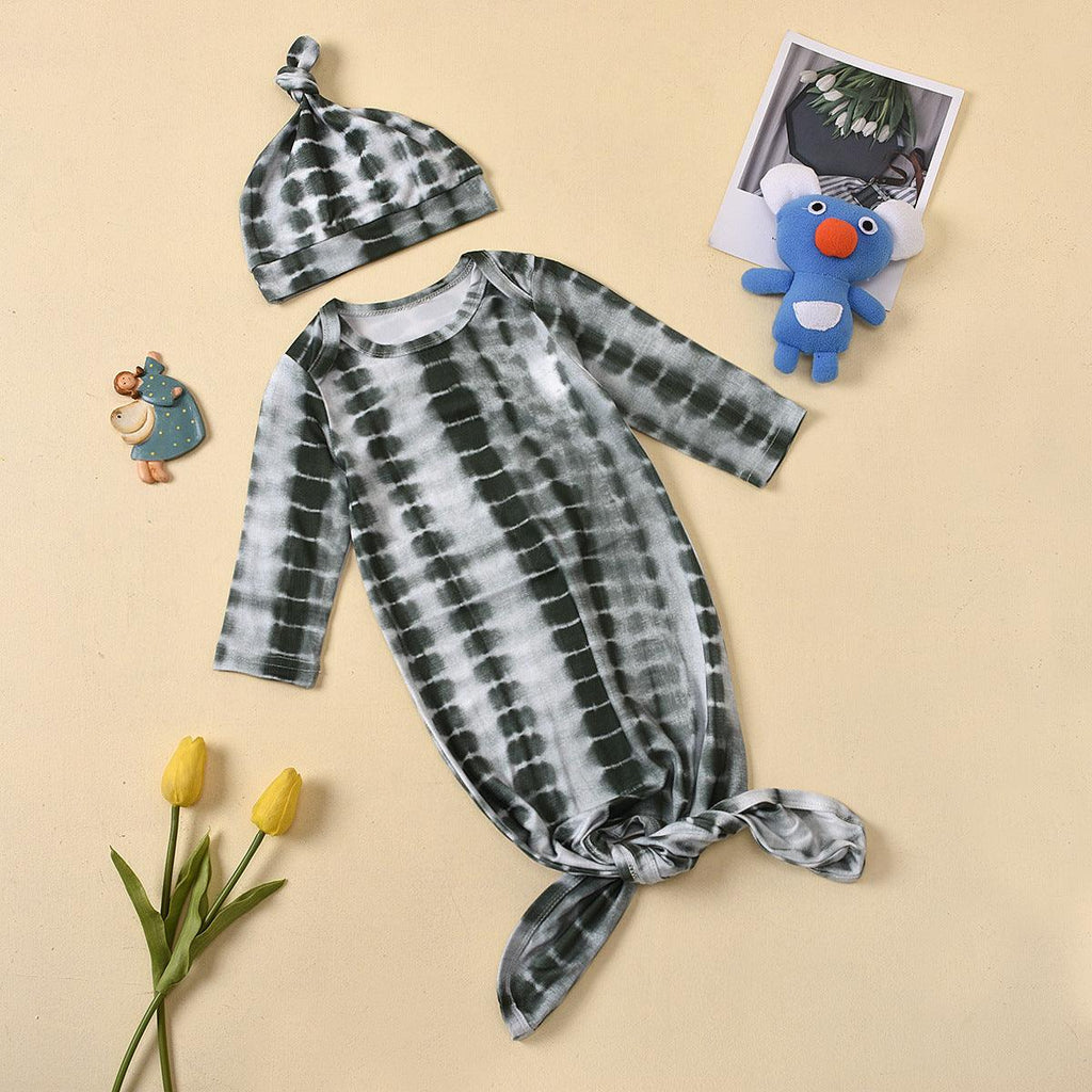 Tie - dye Long - sleeved Baby Sleeping Bag Cotton Suit For Boys And Girls - Amazitshop