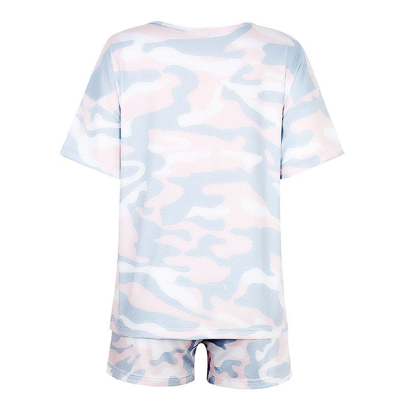 Tie - dye Print Pajamas Loungewear Tracksuit - Amazitshop