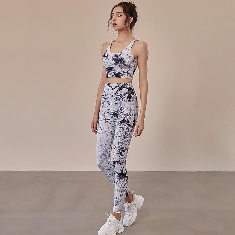 Tie - dye Yoga Wear Outdoor Sports Casual Wear - Amazitshop